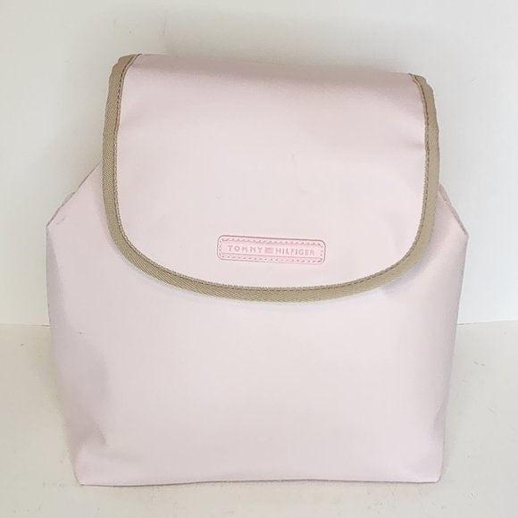Tommy Hilfiger Large Light Pink Nylon Backpack - New with Tags - Picture 1 of 11